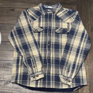 Cody James Blue and Cream Plaid Shirt